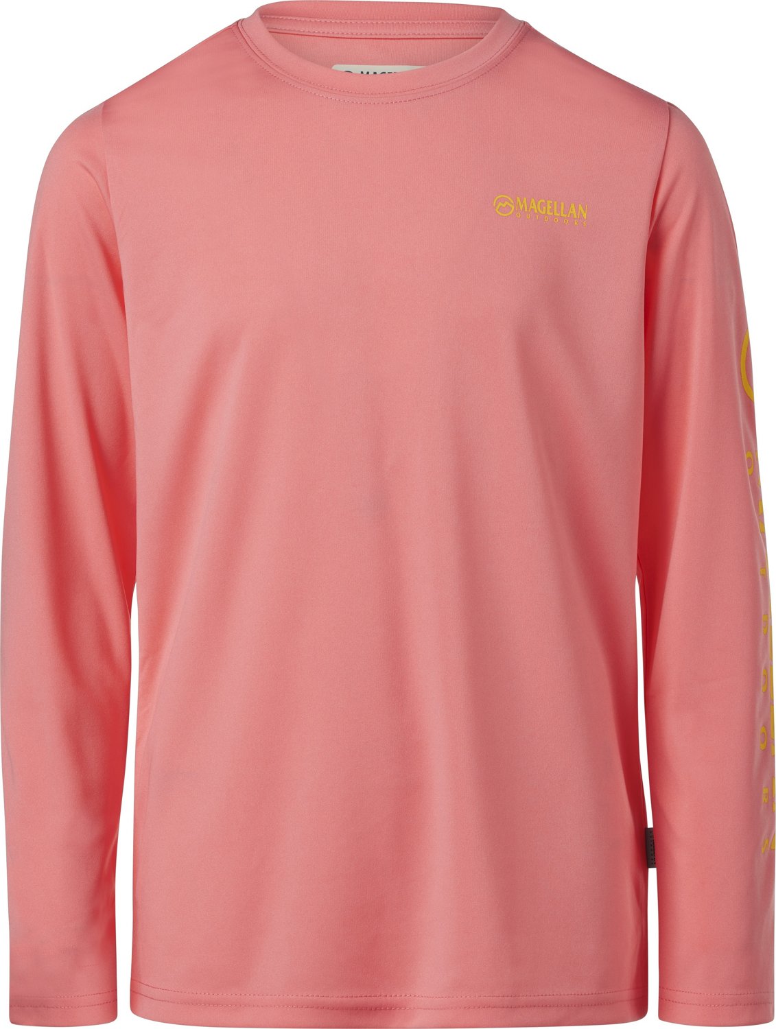 Magellan Outdoors Boys' FishGear Casting Crew Fish Print Long Sleeve T-shirt                                                     - view number 2