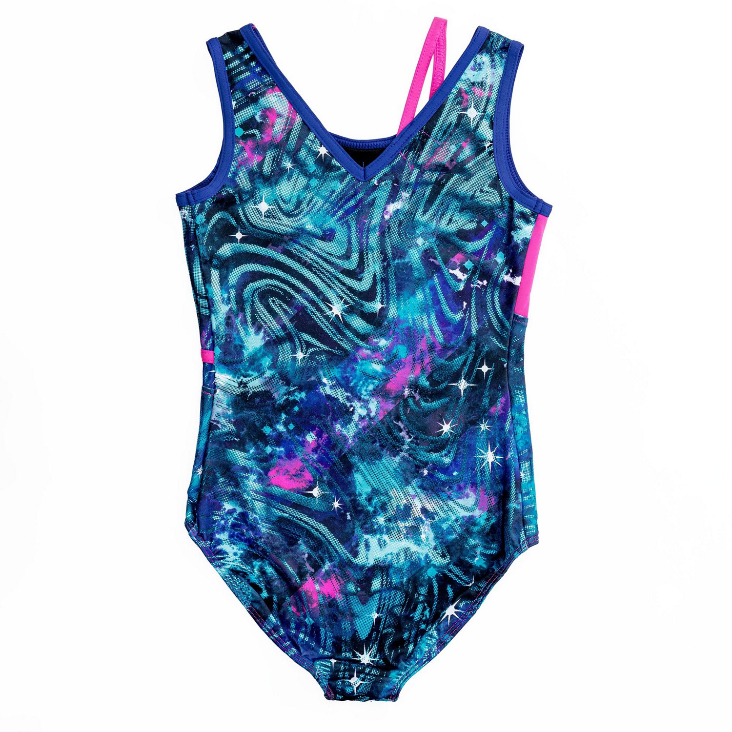 Rainbeau Moves Girls' Cosmoverse Print Inset Tank Leotard - view number 2