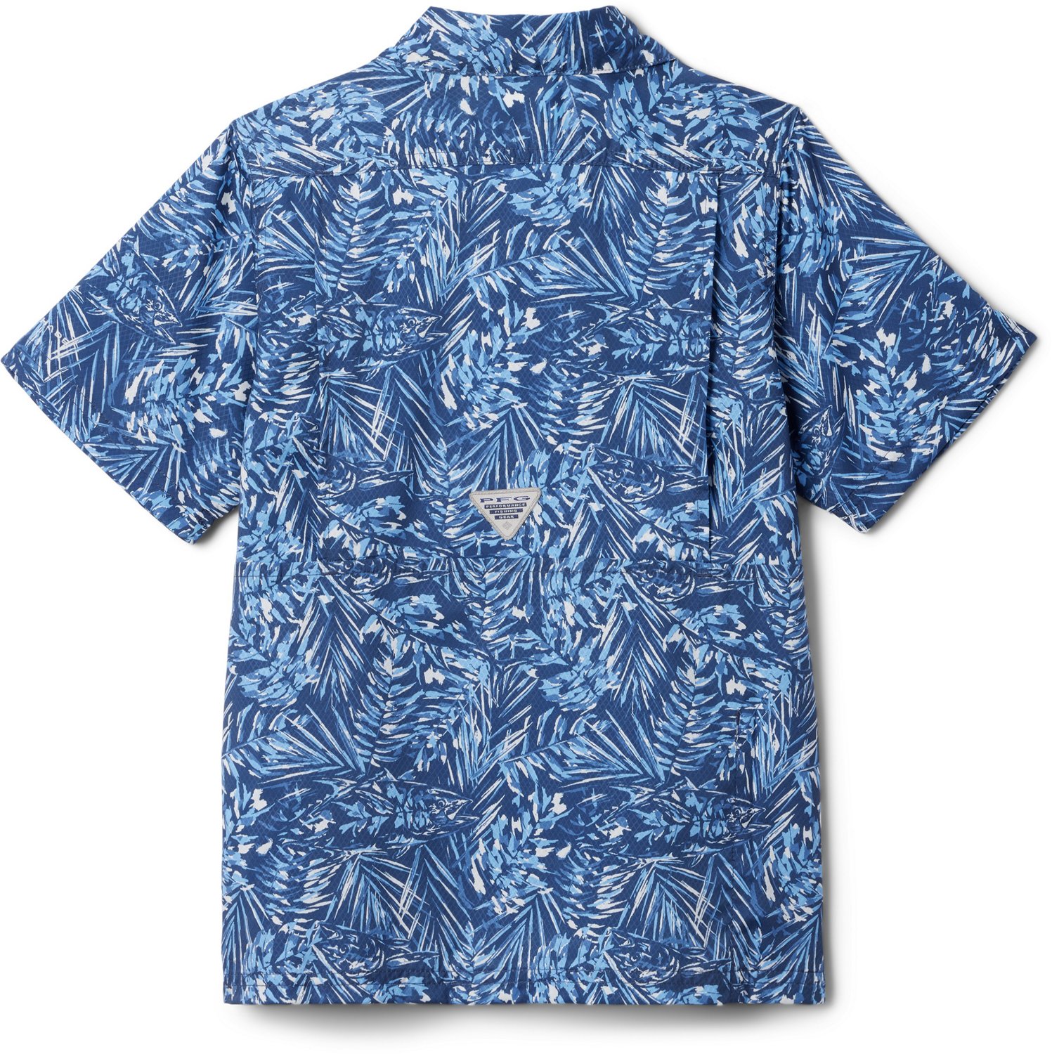Columbia Boys’ PFG Slack Tide Camp Button-Down Graphic Shirt - view number 2