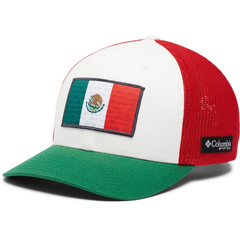 Columbia Sportswear Men's Mesh Snapback Ball Cap Cypress/Bass Flag, Small/Medium - Men's Hunting/Fishing Headwear at Academy Sports