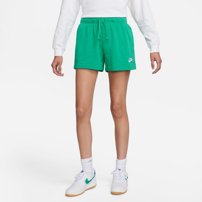 Nike Women's Club Fleece Shorts Stadium Green/(White), X-Small - Women's Core/Basic Bottoms at Academy Sports