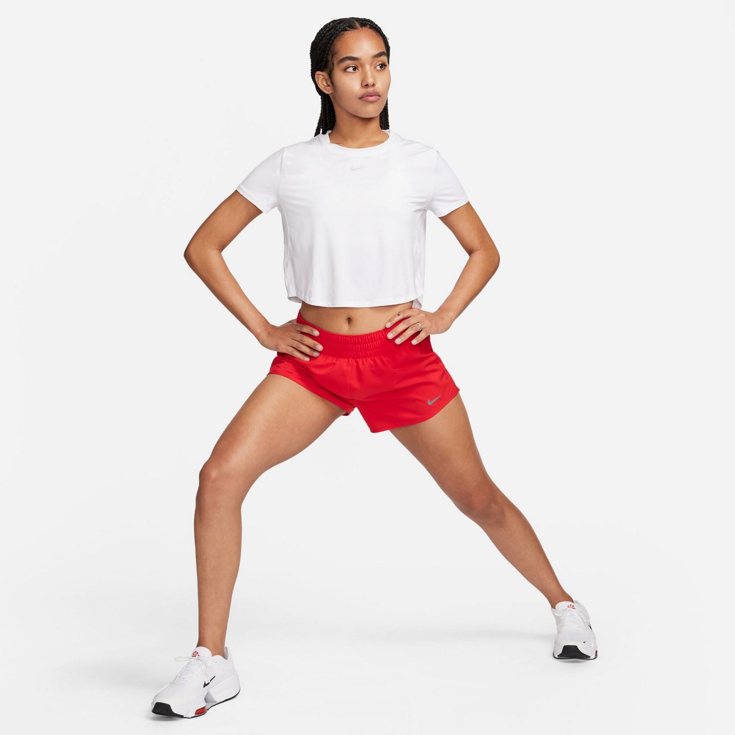 Nike Women's One Dri-FIT Mid-Rise Shorts 3in - view number 6