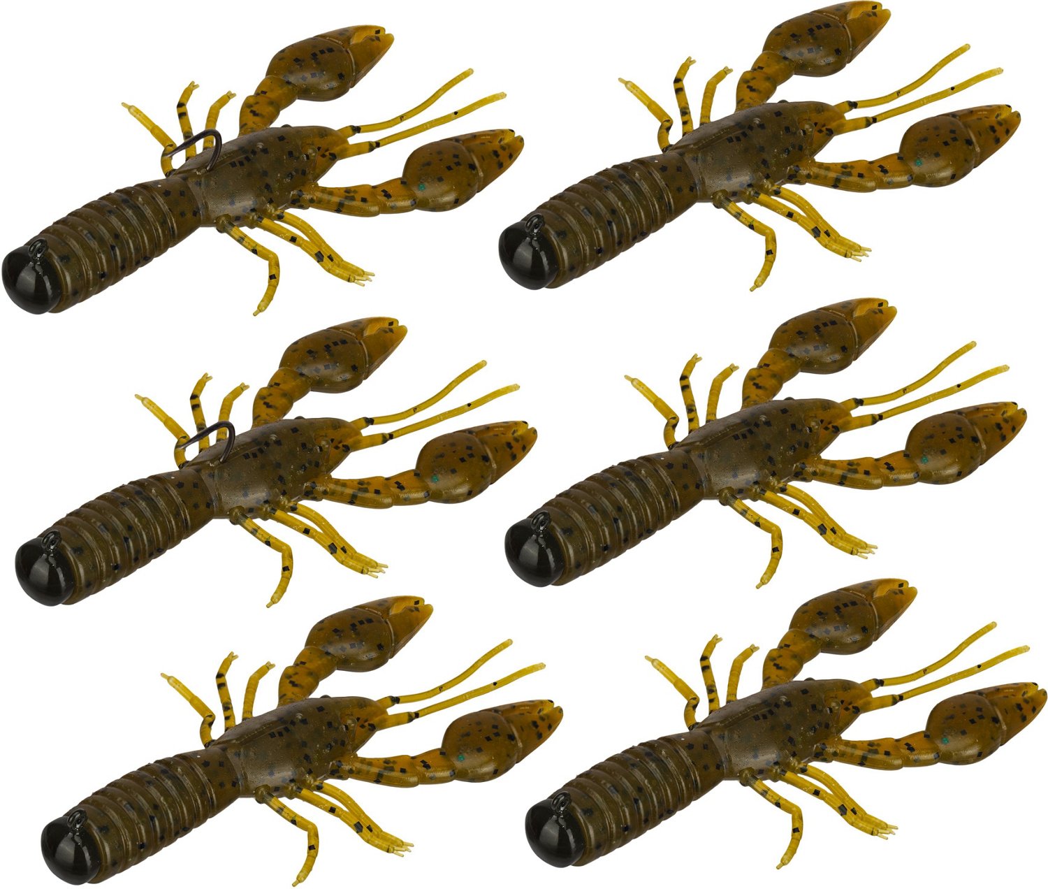 Perfection Lures David Dudley's Pre-Rigged 3.75 in Ned Craw Bait 7-Pack - view number 2