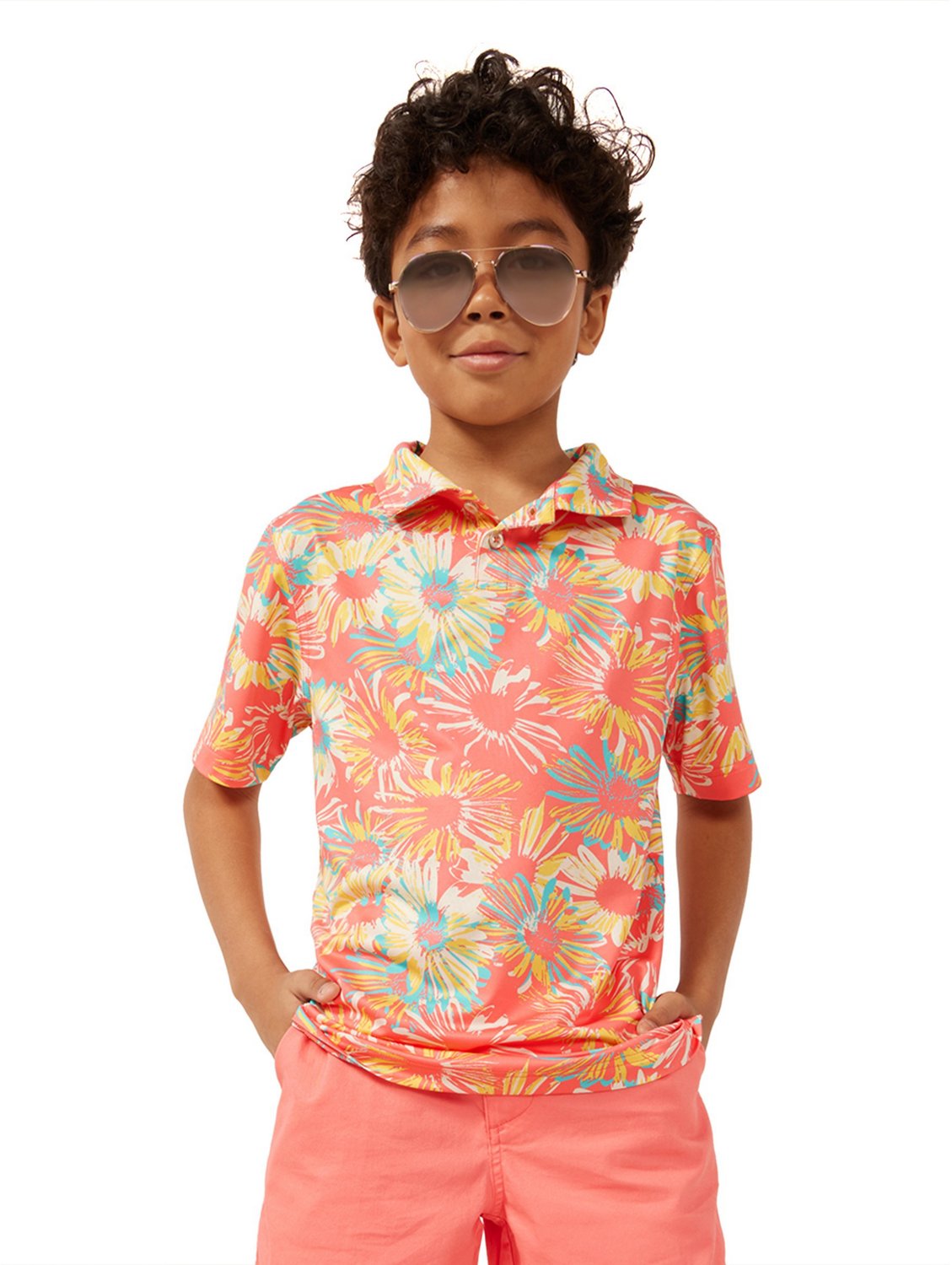 Chubbies Boys' Printed Performance Polo Shirt