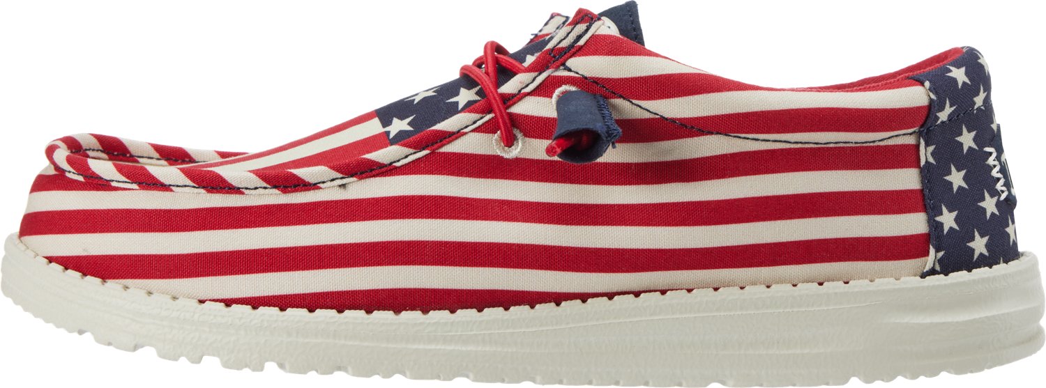 HEYDUDE Men's Wally Allover Flag Slip-On Shoes                                                                                   - view number 2