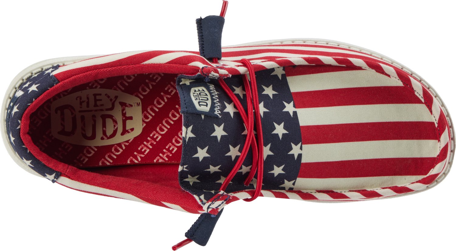 HEYDUDE Men's Wally Allover Flag Slip-On Shoes                                                                                   - view number 3