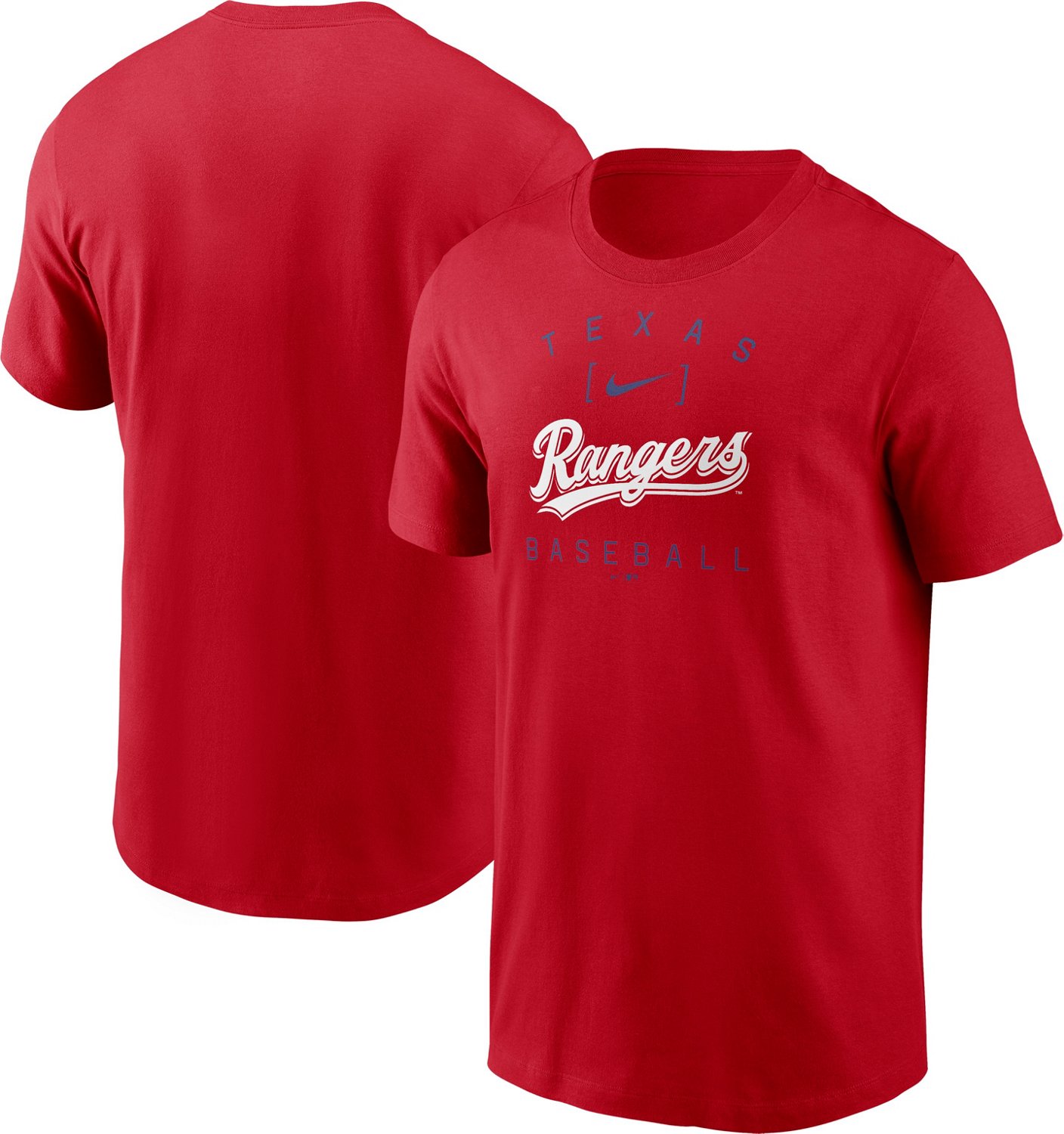 Nike Men's Texas Rangers Home Team Athletic Arch T-shirt - view number 3