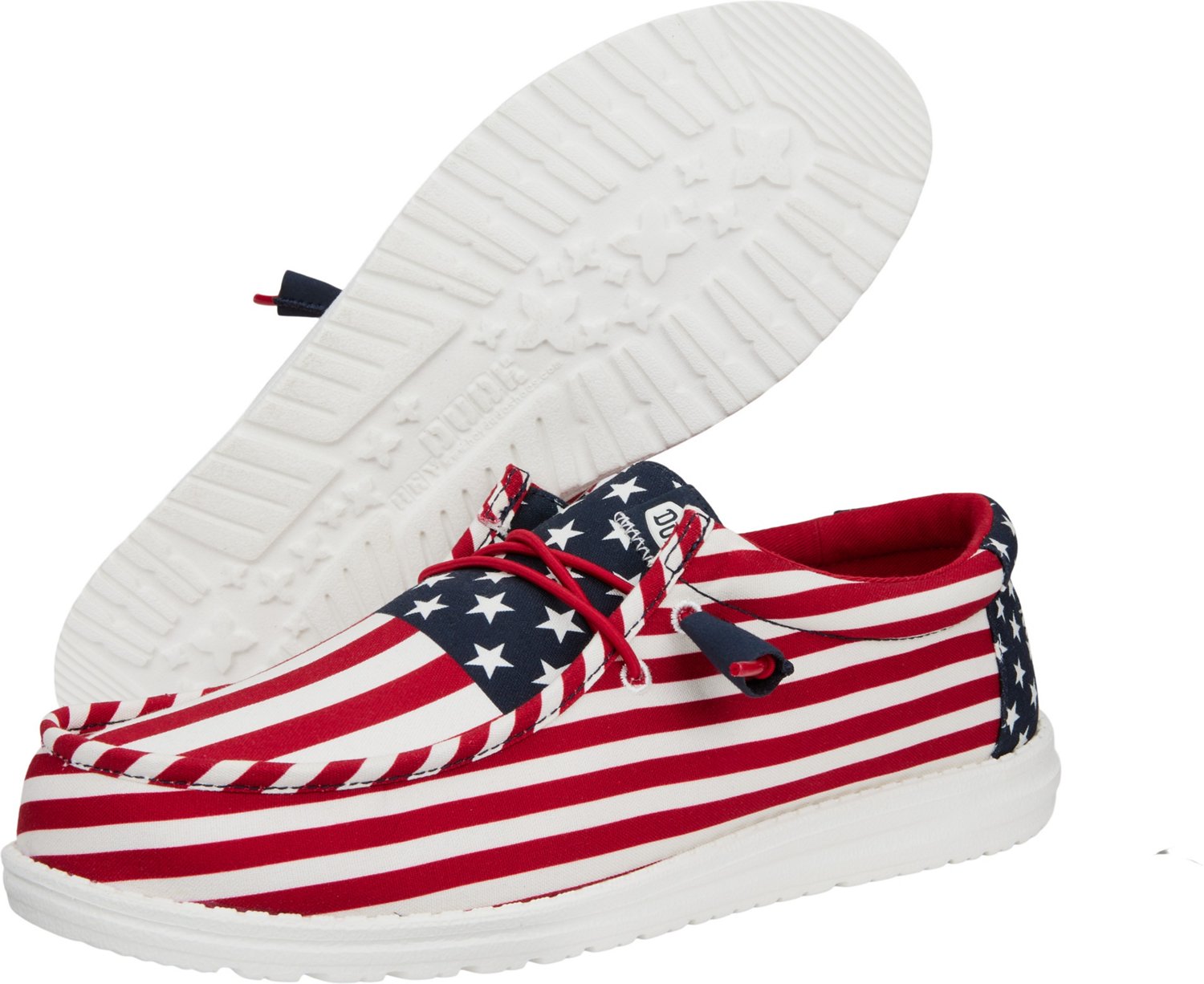 HEYDUDE Men's Wally Allover Flag Slip-On Shoes                                                                                   - view number 6