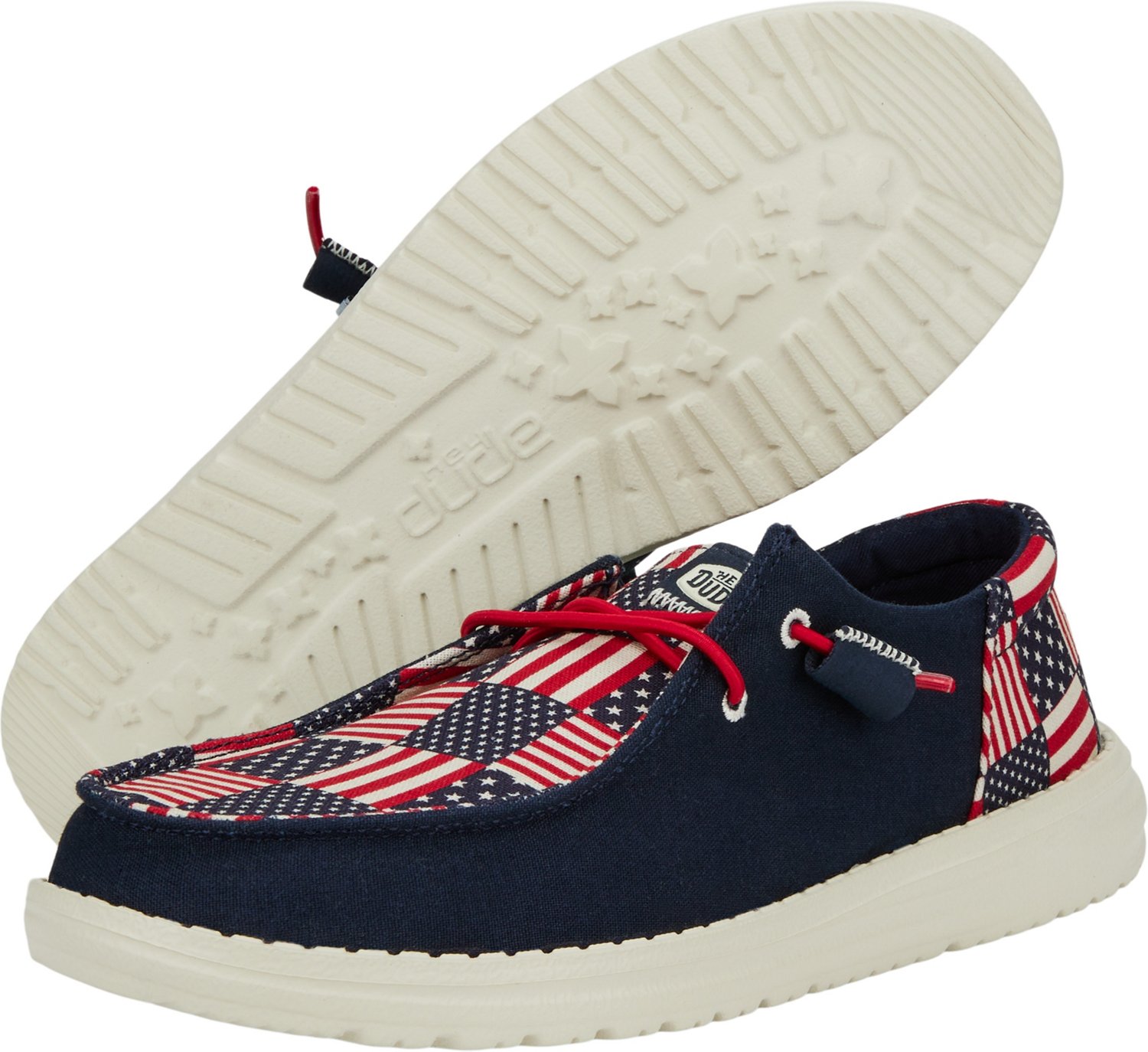HEYDUDE Women's Wendy American Bandana Print Slip-On Shoes                                                                       - view number 6