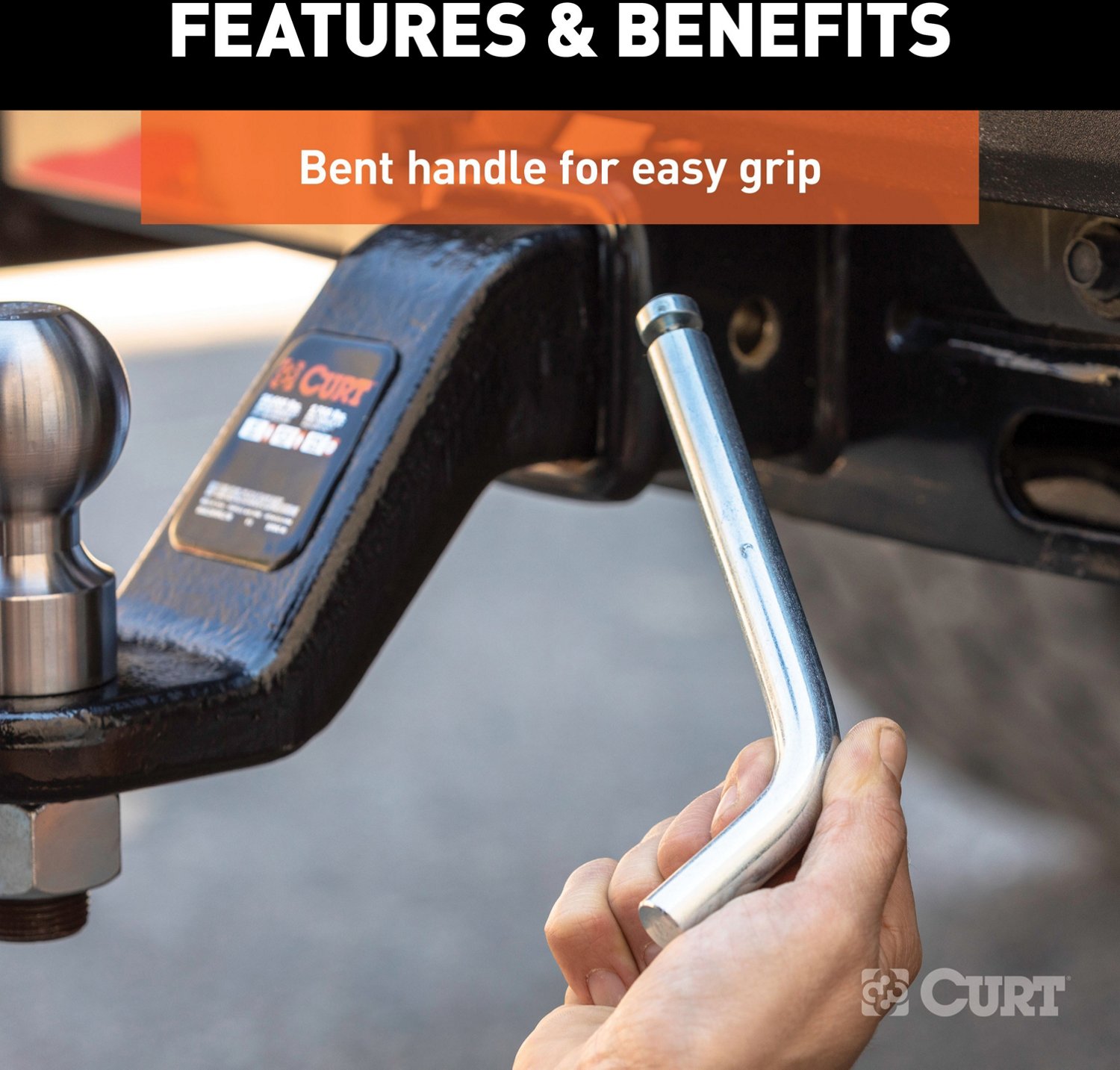 CURT Heavy-Duty 5/8 in Hitch Pin with Groove - view number 6