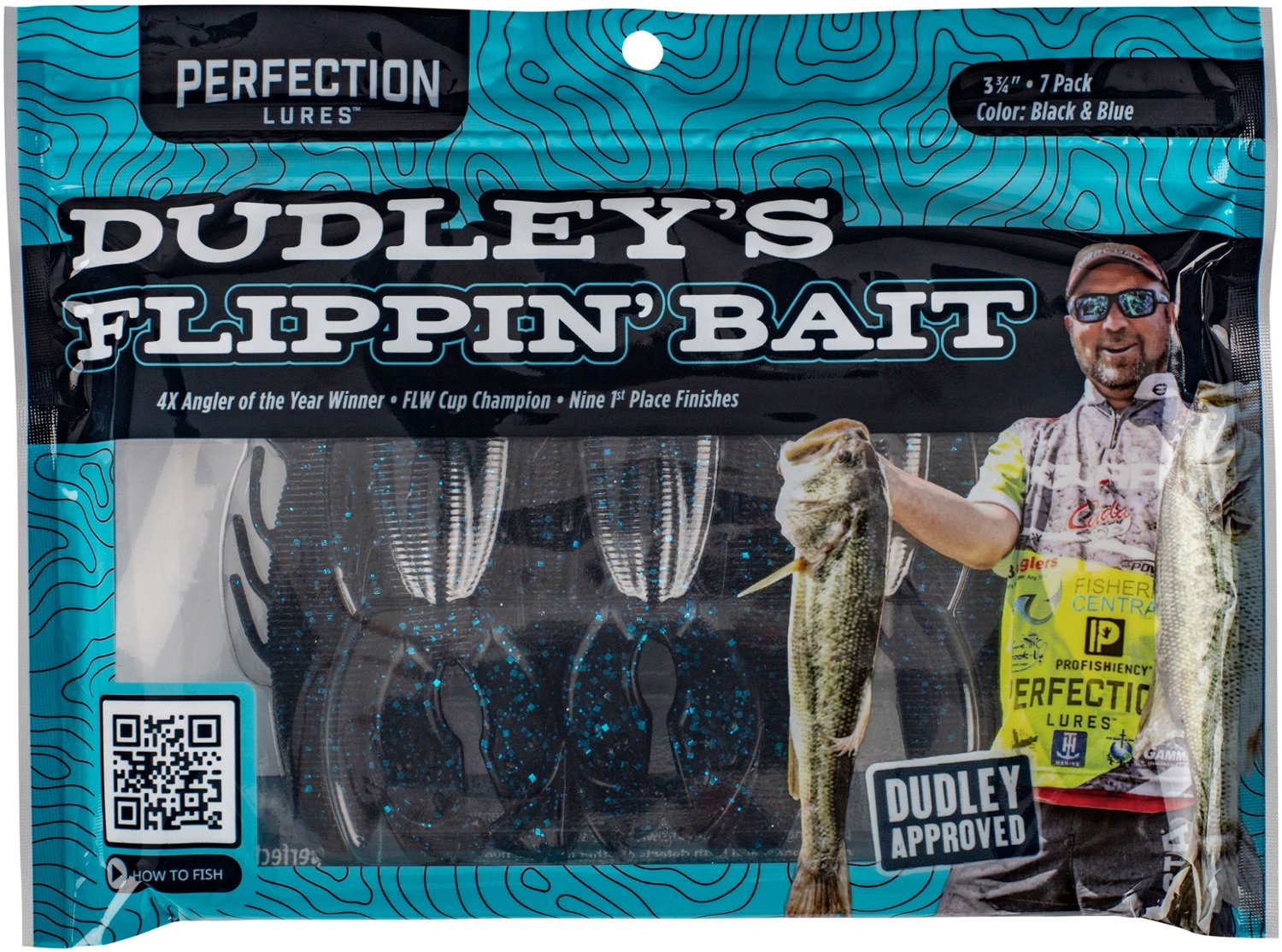 Perfection Lures David Dudley's 3.75 in Flippin' Soft Bait 7-Pack