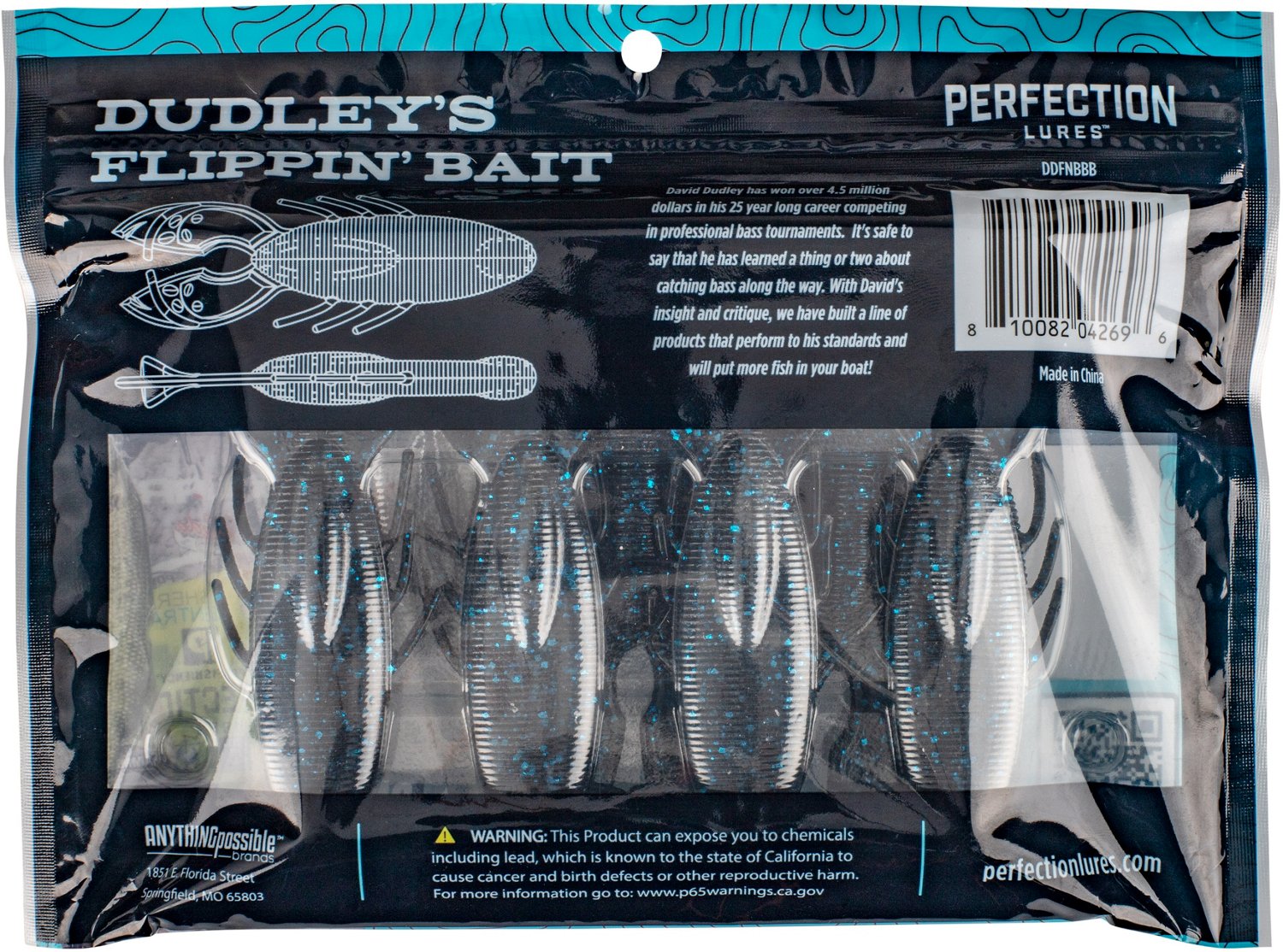 Perfection Lures David Dudley's 3.75 in Flippin' Soft Bait 7-Pack