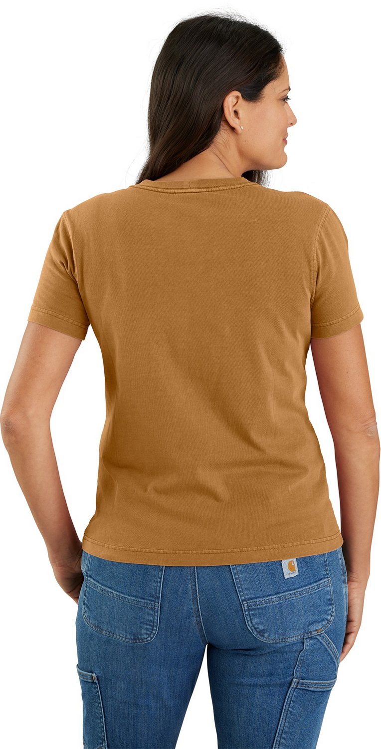Carhartt Women's Short Sleeve Garment Dye Pocket T-shirt                                                                         - view number 2