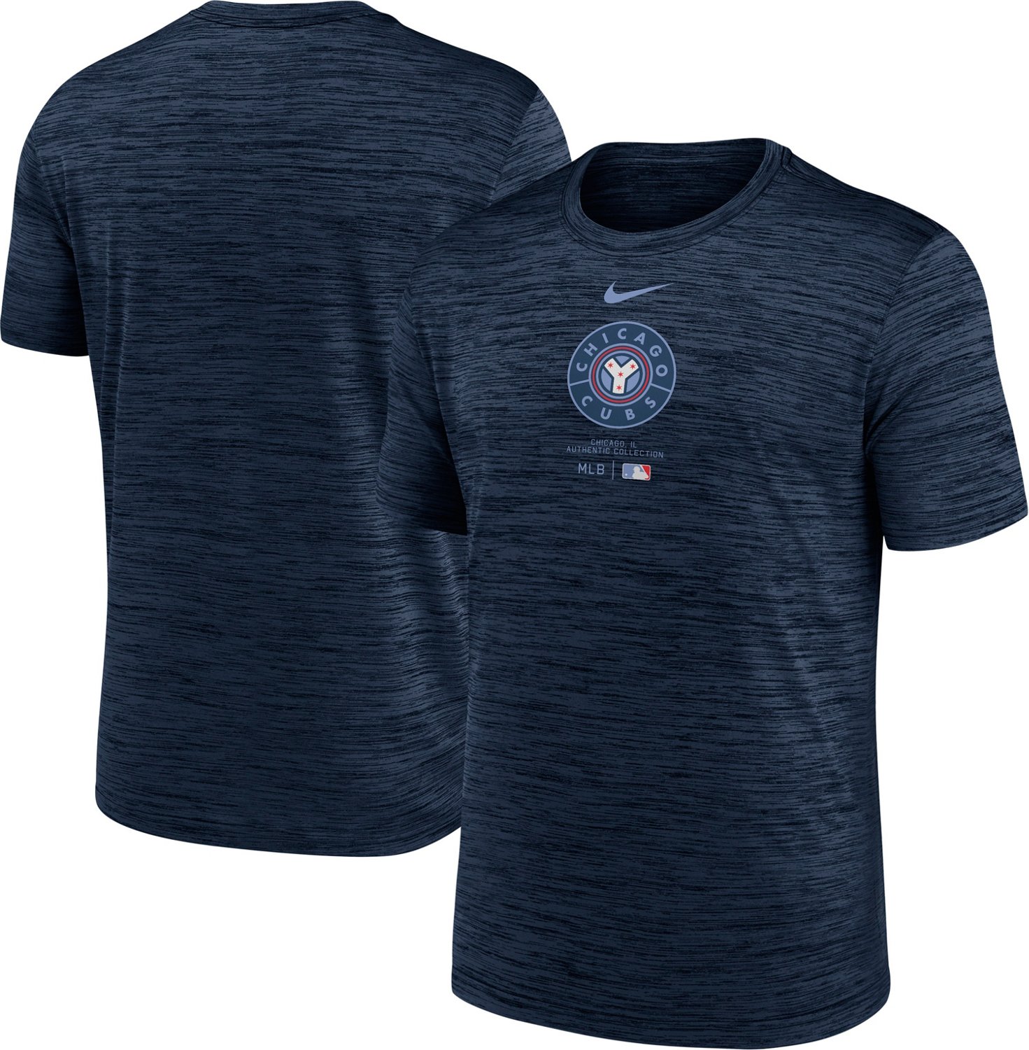 Nike Chicago Cubs City Connect Authentic Collection Practice Velocity Performance T-Shirt - view number 3