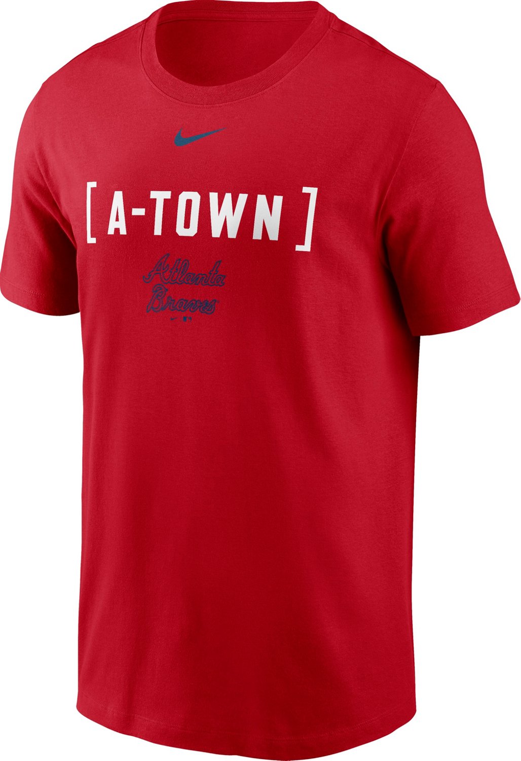 Nike Men’s Atlanta Braves Bracket Team Phrase Graphic T-shirt - view number 1