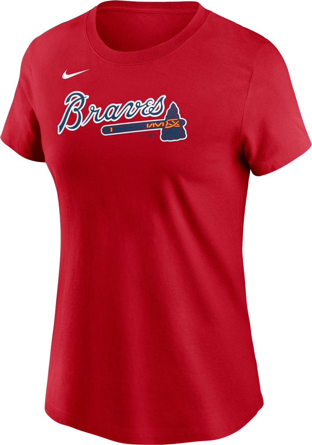 Nike Women’s Atlanta Braves Fuse Wordmark Graphic T-shirt - view number 2