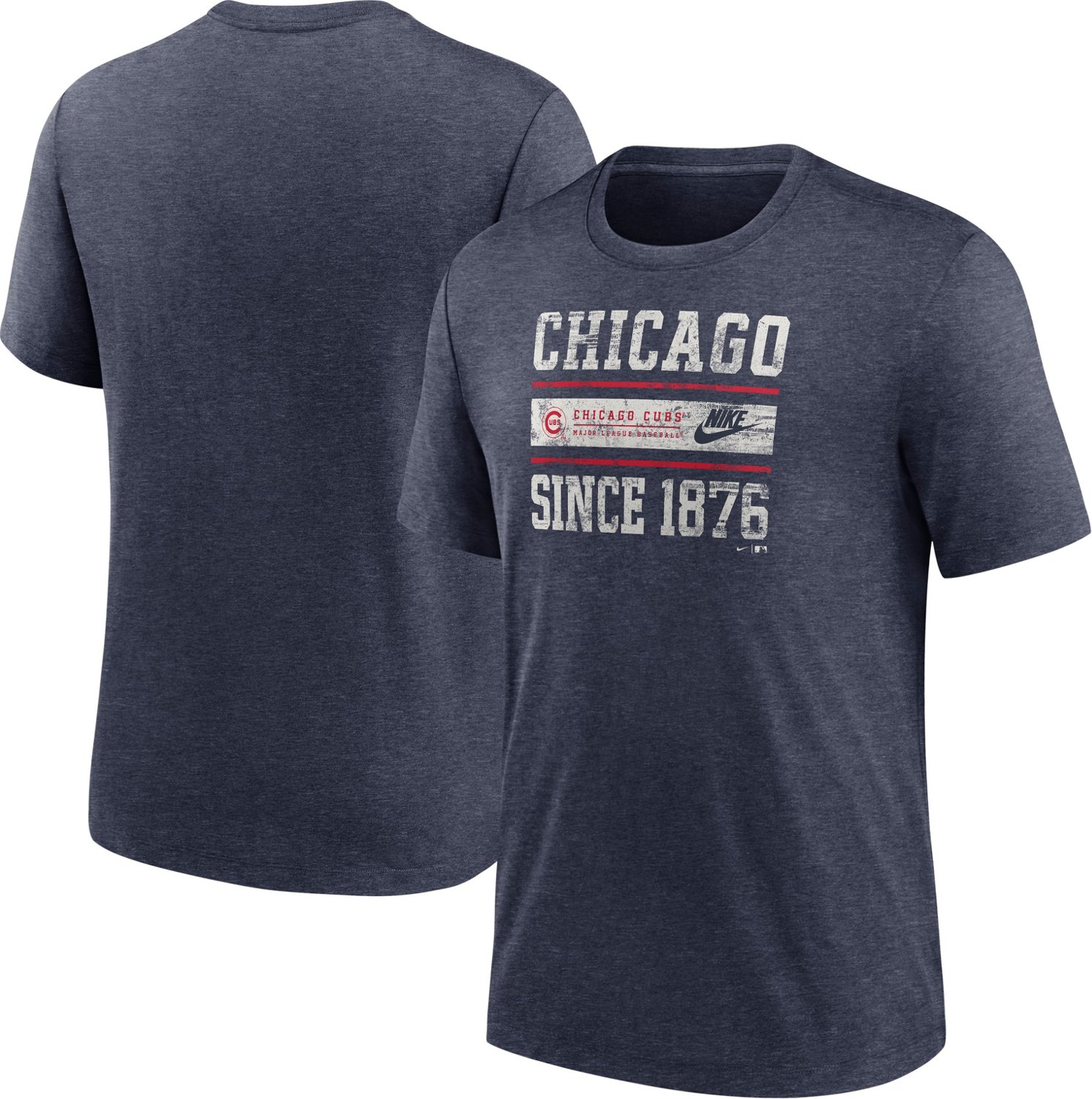 Nike Men’s Chicago Cubs Cooperstown Local Stack Graphic T-shirt                                                                - view number 3
