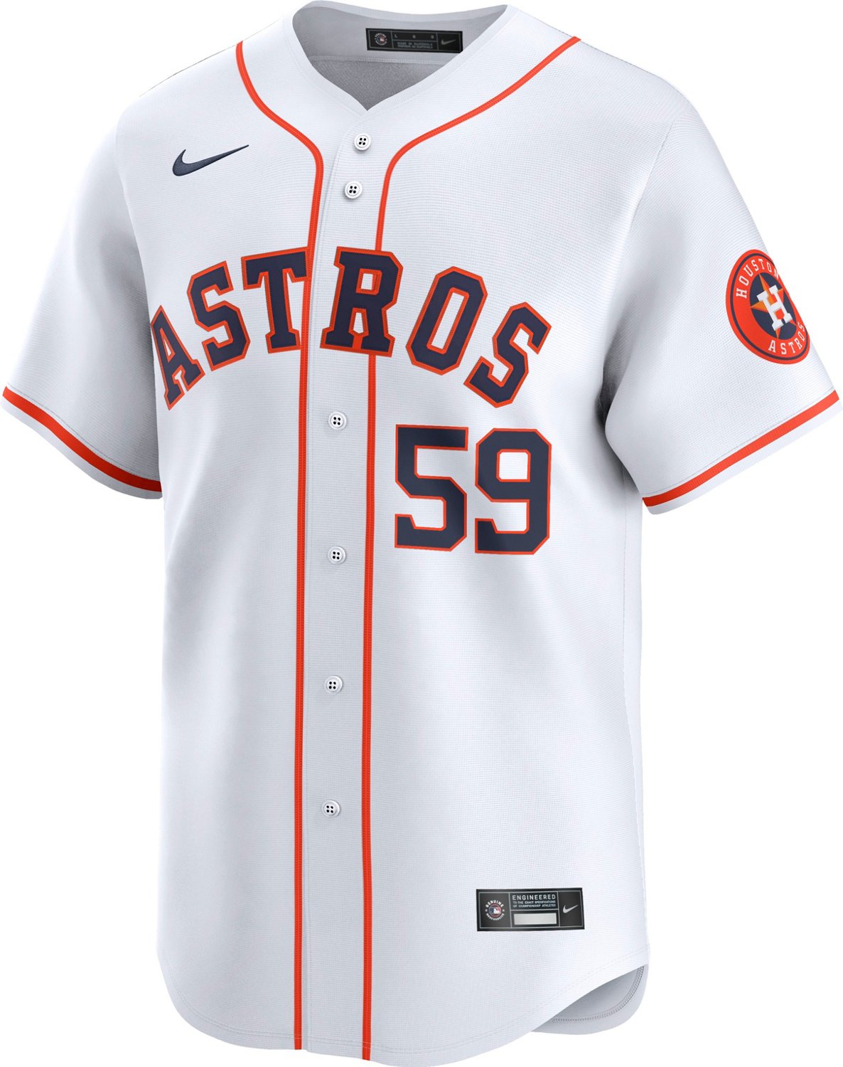 Nike Men's Houston Astros Framber Valdez Limited Name and Number Home ...