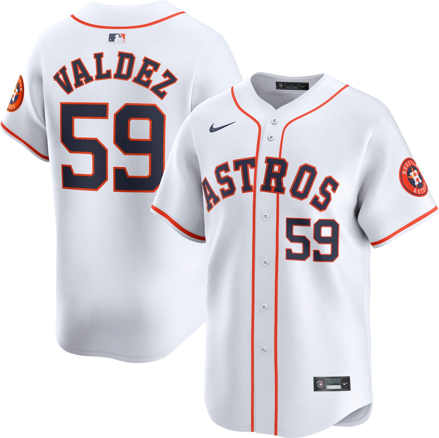 Nike Framber Valdez Houston Astros Home Limited Player Jersey - view number 5