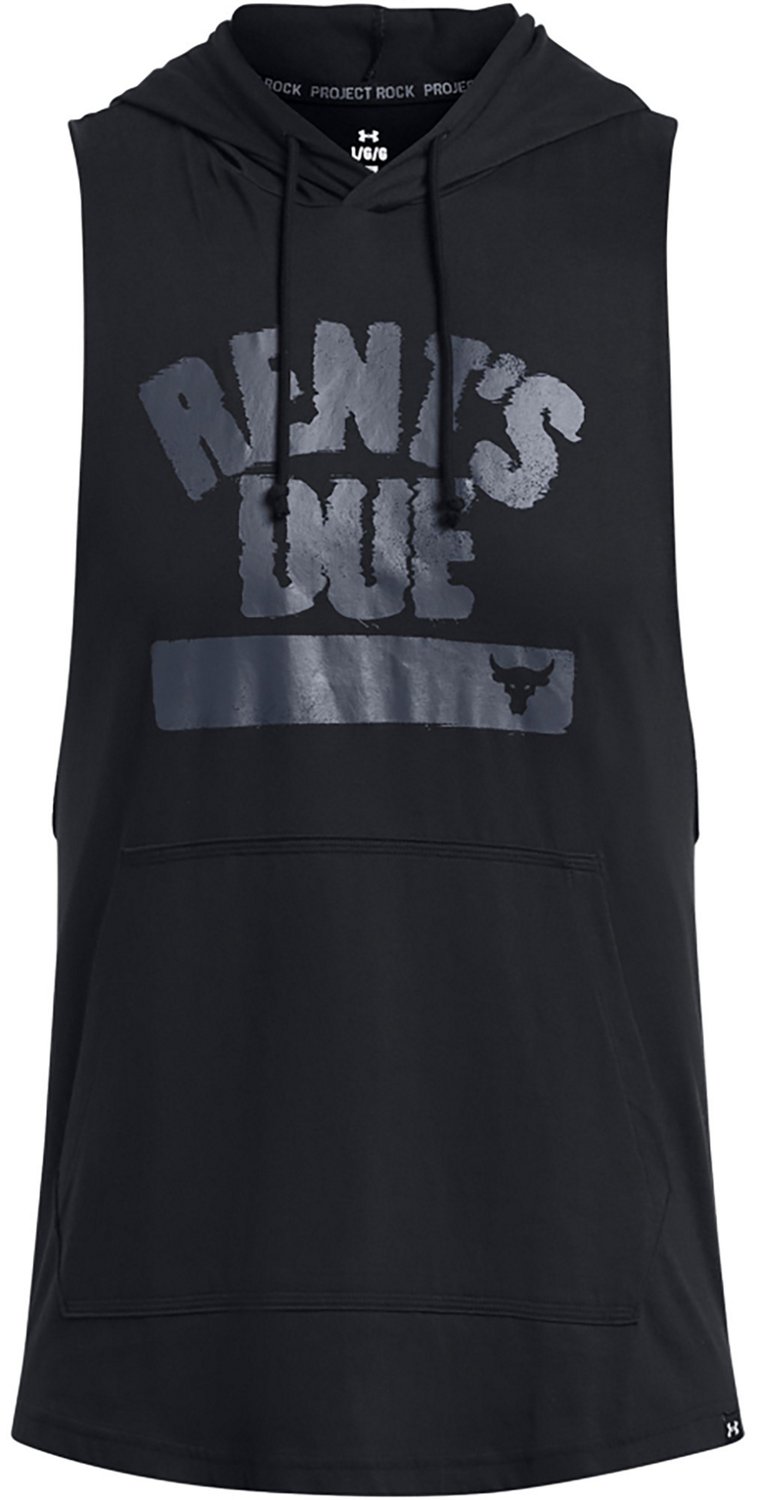 Under Armour Men's Project Rock Rents Due Sleeveless Hoodie - view number 3