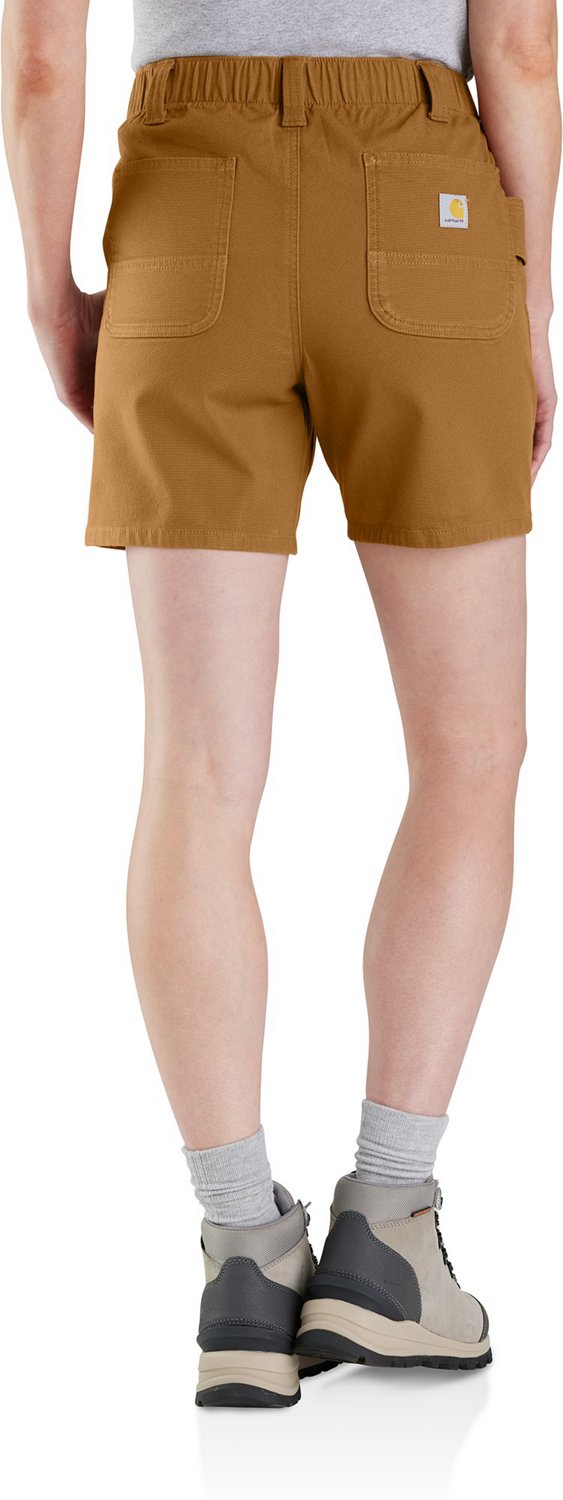 Carhartt Women's Rugged Flex Relaxed Fit Canvas Work Shorts 5 in - view number 2