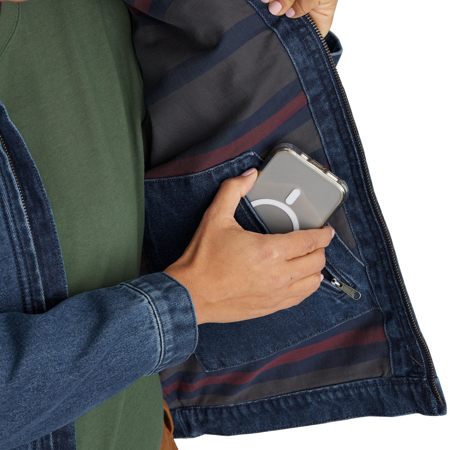 Carhartt Women's Loose Fit Denim Detroit Jacket - view number 4