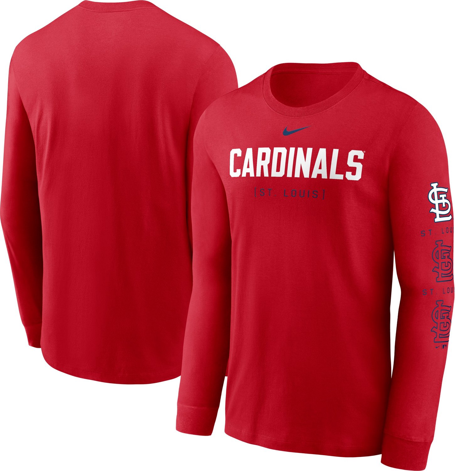 Nike Men’s St. Louis Cardinals Sleeve Repeater Long Sleeve Graphic T-shirt - view number 3