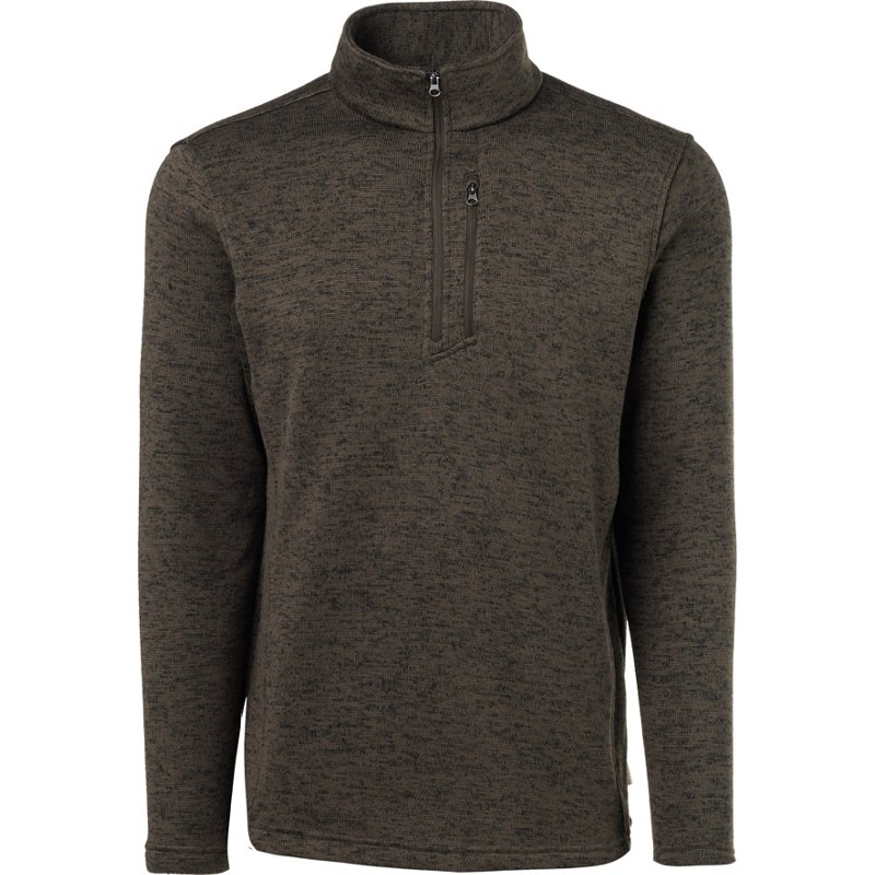 Magellan Outdoors Men's Hickory Canyon Slub Sweater Fleece 1/4 Zip Top Slate Heather, 3X-Large - Men's Longsleeve Outdoor Tops at Academy Sports