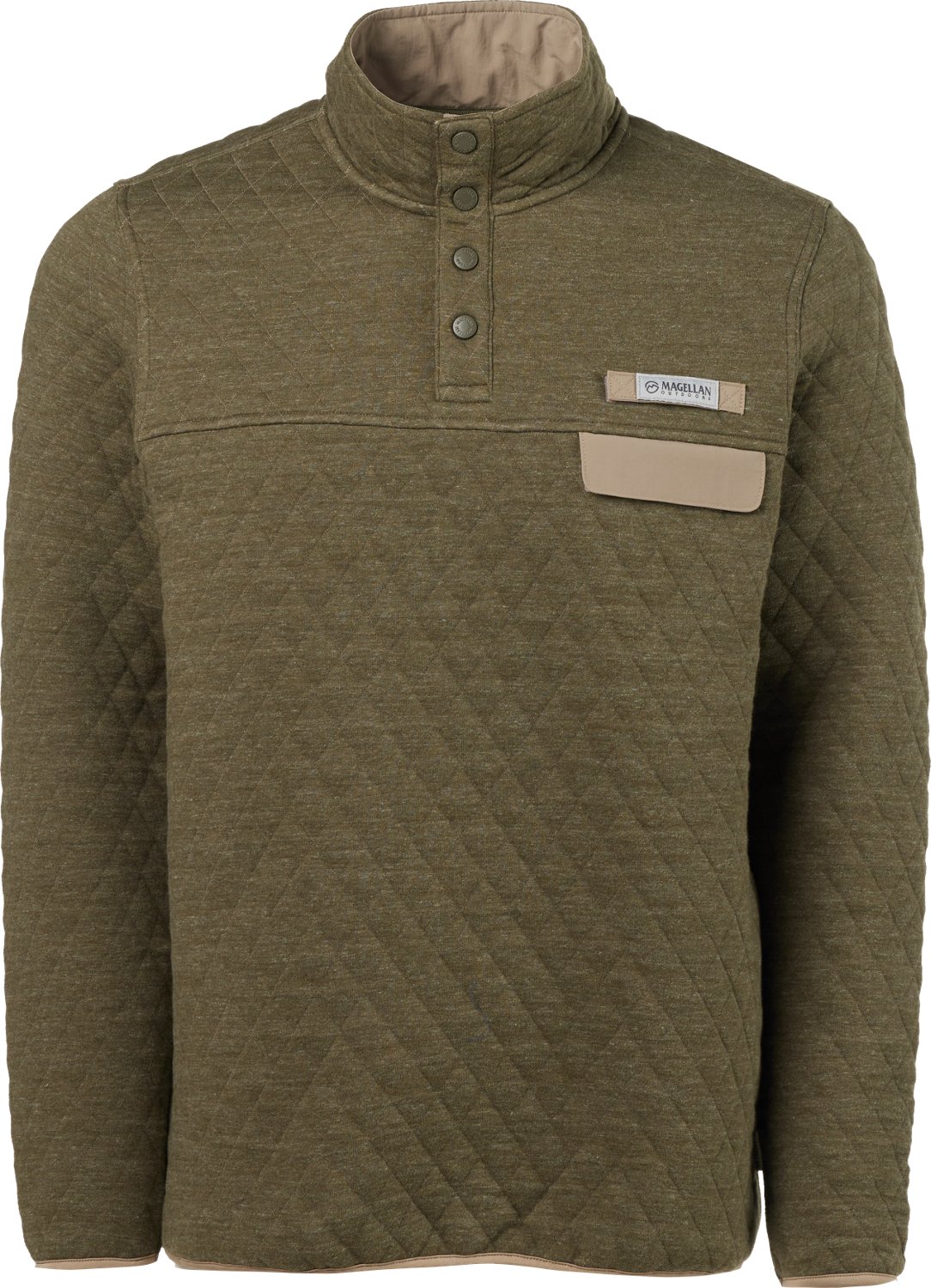 Magellan Outdoors Men's Campfire Quilted Long Sleeve QS Top - view number 3
