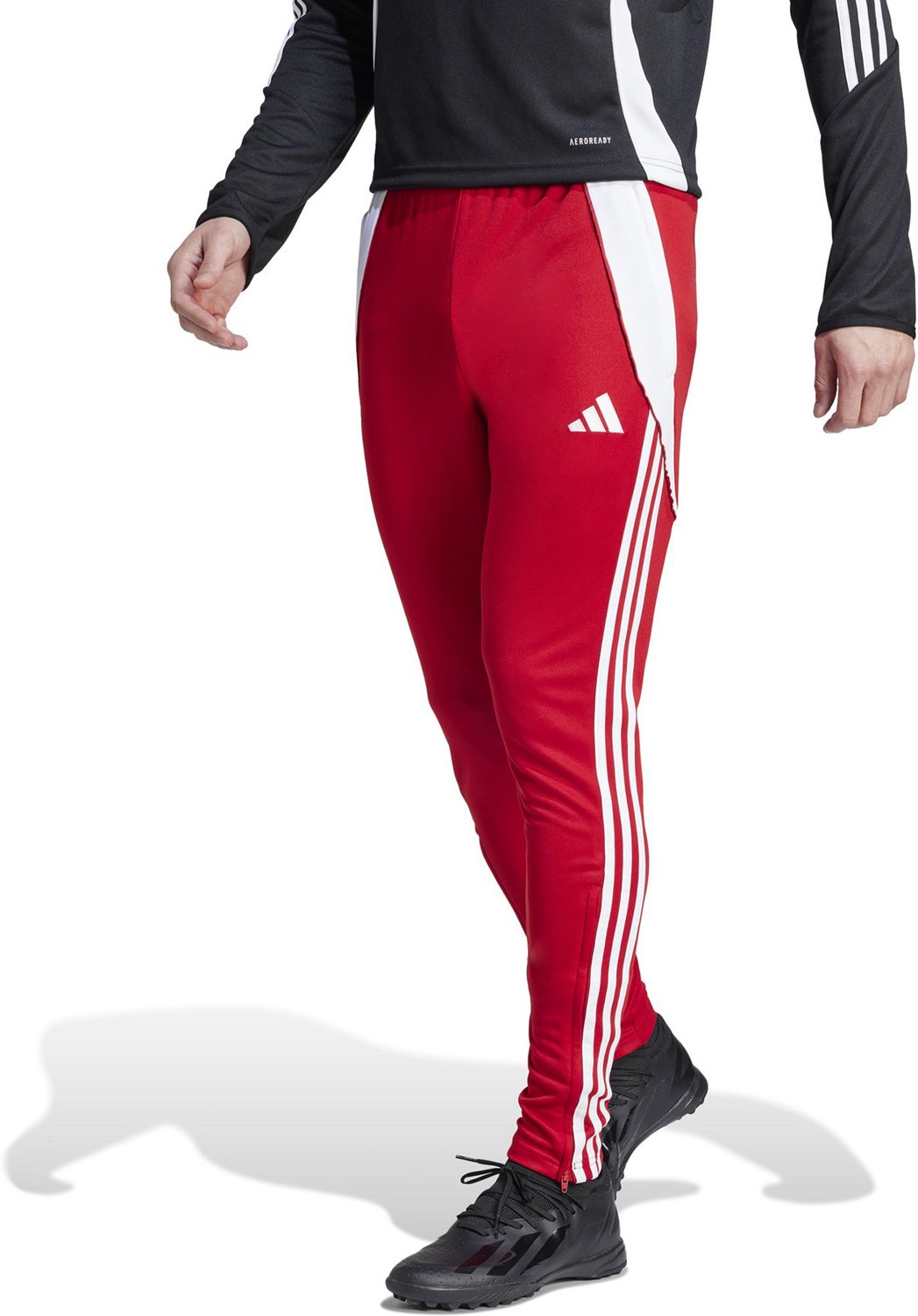 adidas Men s Tiro24 Tracksuit Soccer Training Pants Team Power Red 2 White