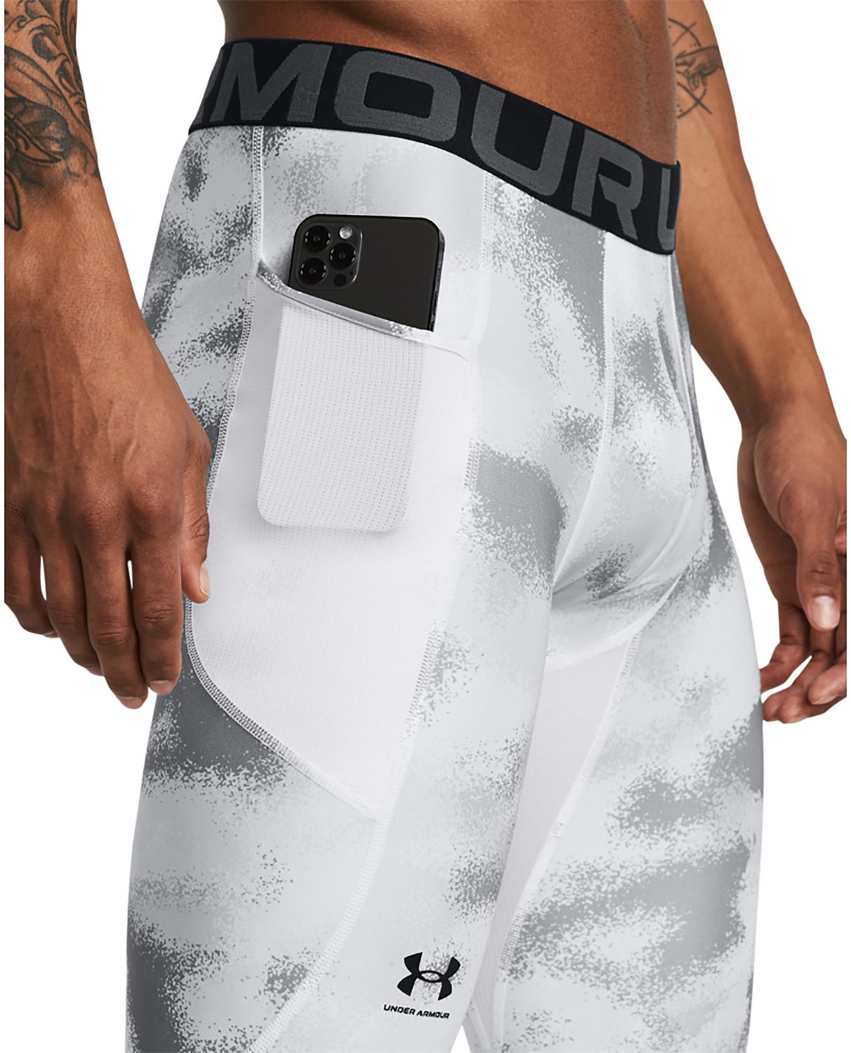 Under Armour Men's HeatGear Armour Printed Leggings                                                                              - view number 4