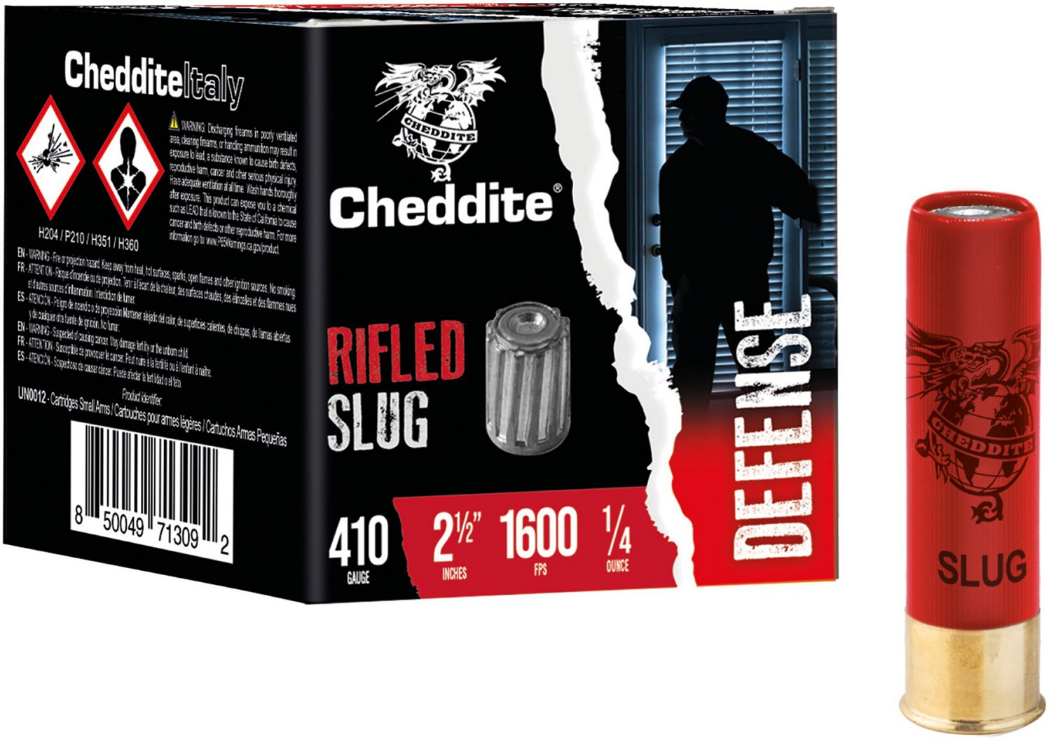 Cheddite Defense .410 Bore Rifled Slug Shotshells - 25 Rounds | Academy