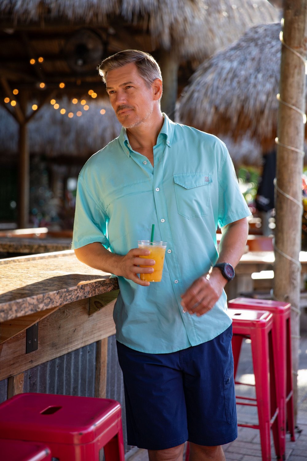 Huk Men's Tide Point Button Down Shirt - view number 3