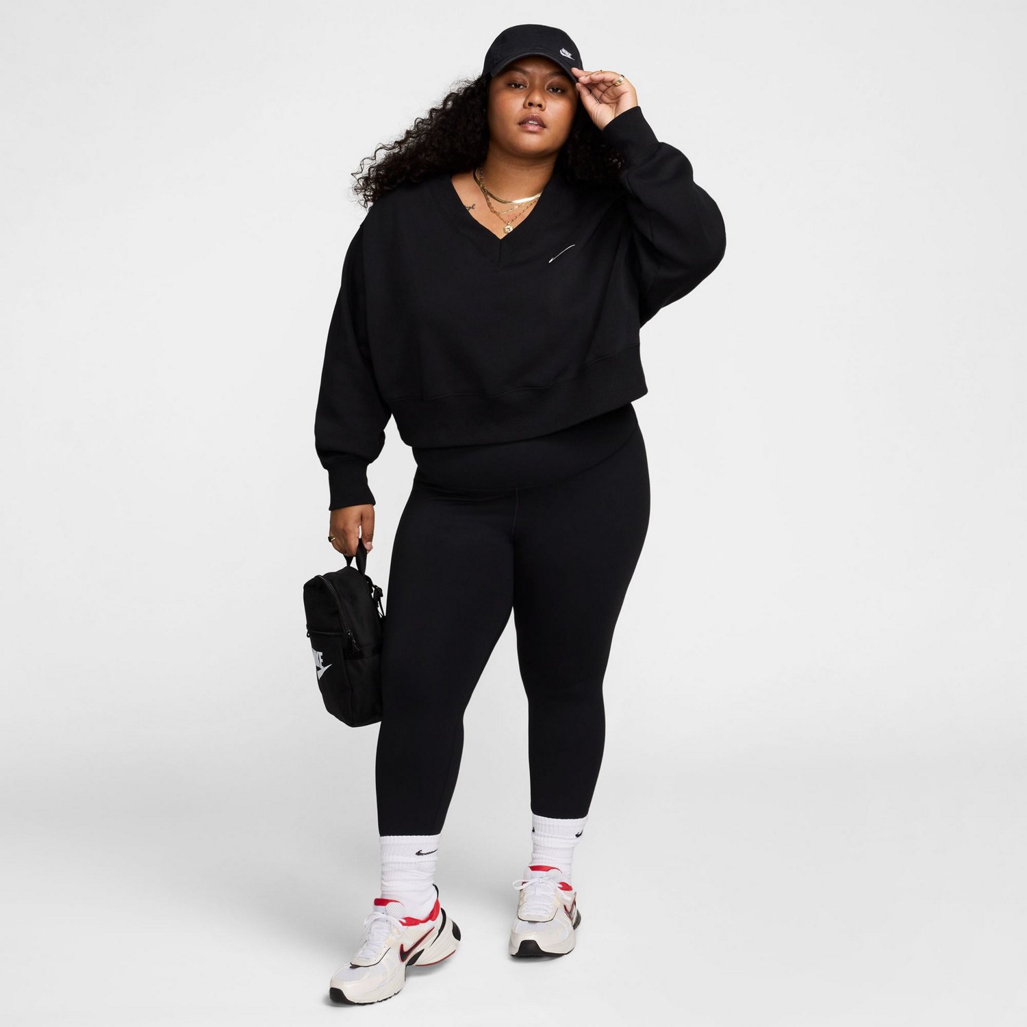 Nike Women's Dri-FIT High-Waisted Plus Size Crop Leggings - view number 3