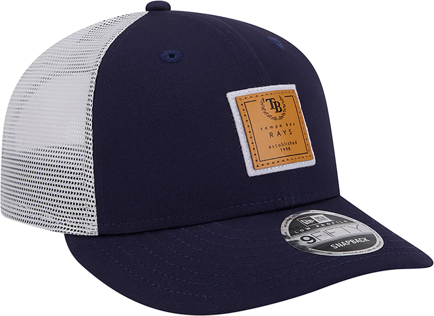 New Era Men's Tampa Bay Rays Court Sport Patch 9FIFTY Cap - view number 3