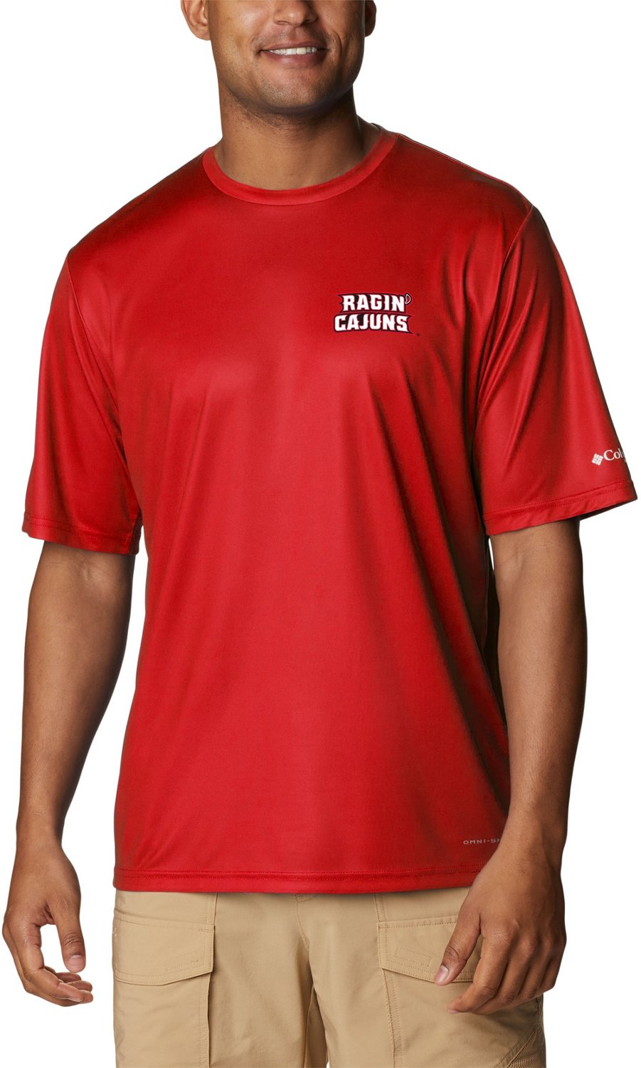 Columbia Sportswear Men's University of Louisiana at Lafayette Terminal Tackle T-shirt - view number 1