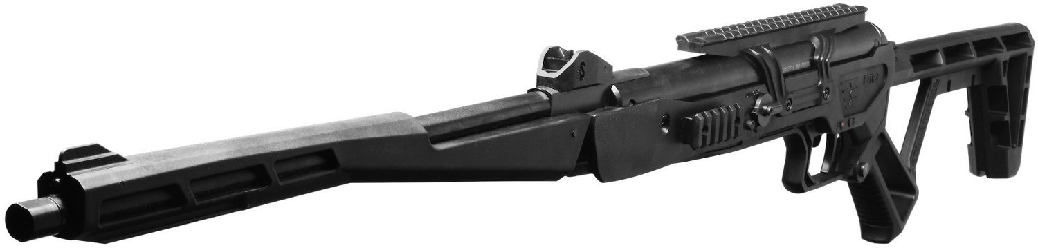 Black Bunker BM8 Threaded .22 Breakbarrel Air Rifle with Accessory Case