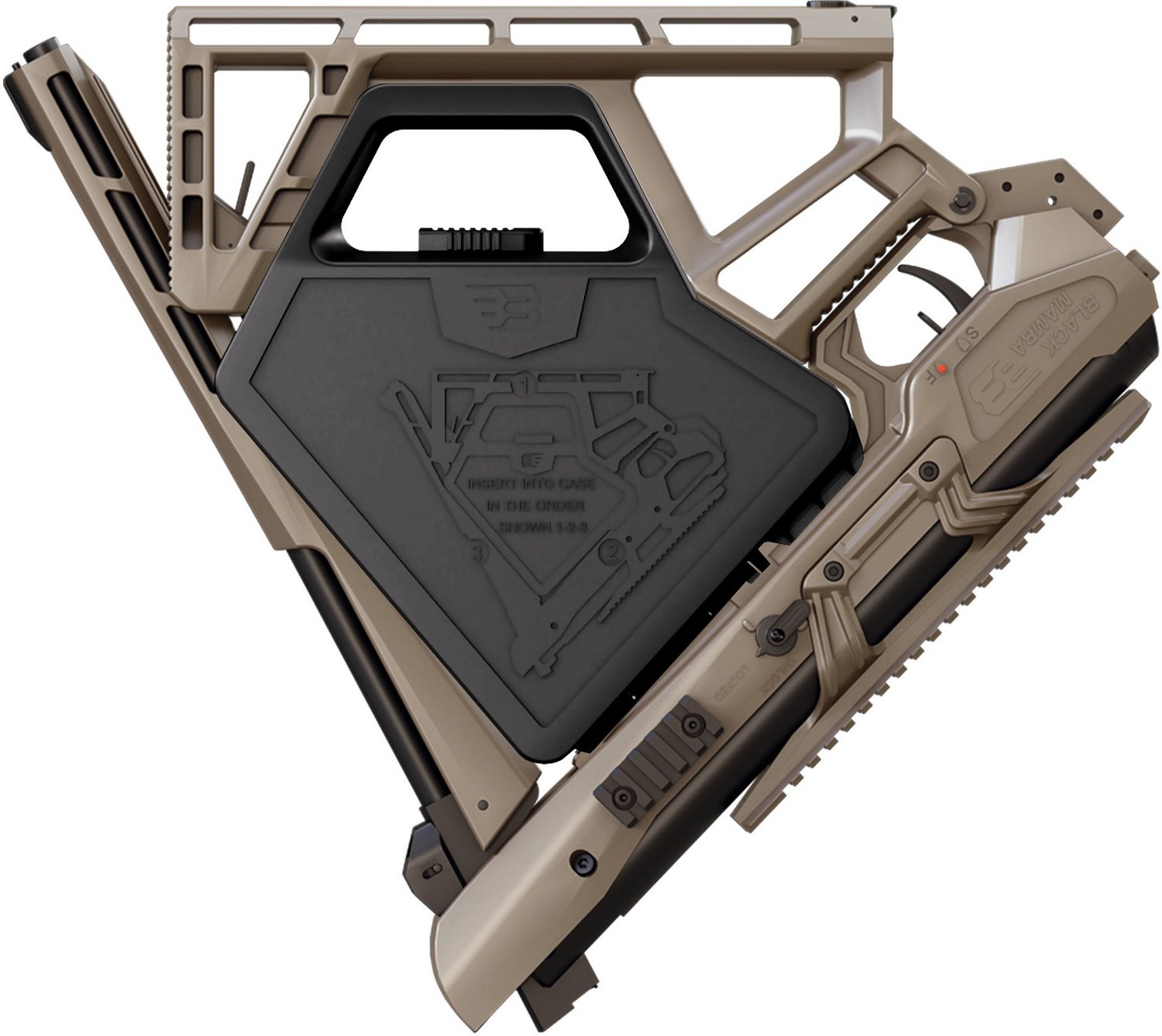 Black Bunker BM8 Threaded .22 Breakbarrel Air Rifle with Accessory Case - view number 2