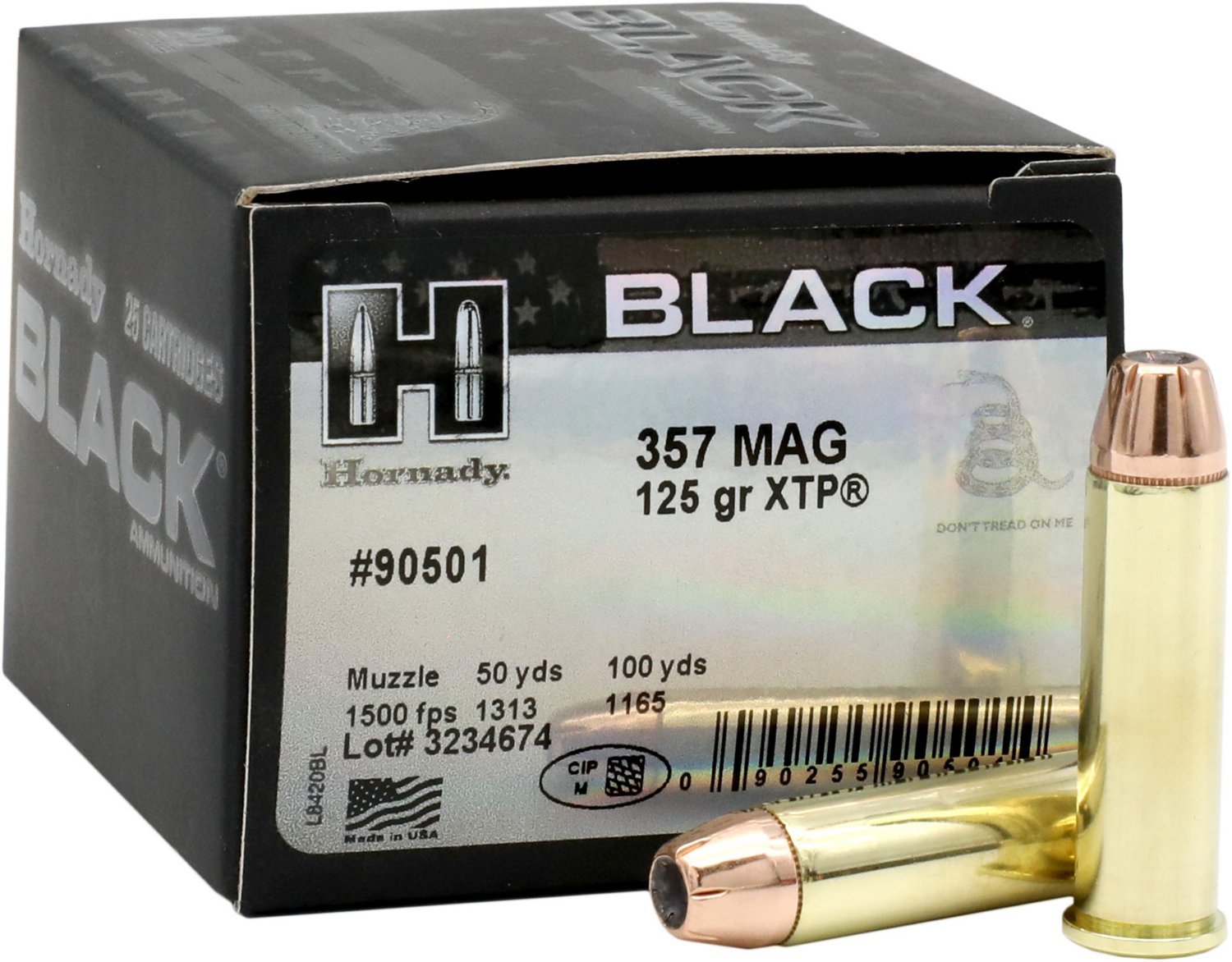 Hornady Black 125 Grain XTP Pistol Ammunition | Academy