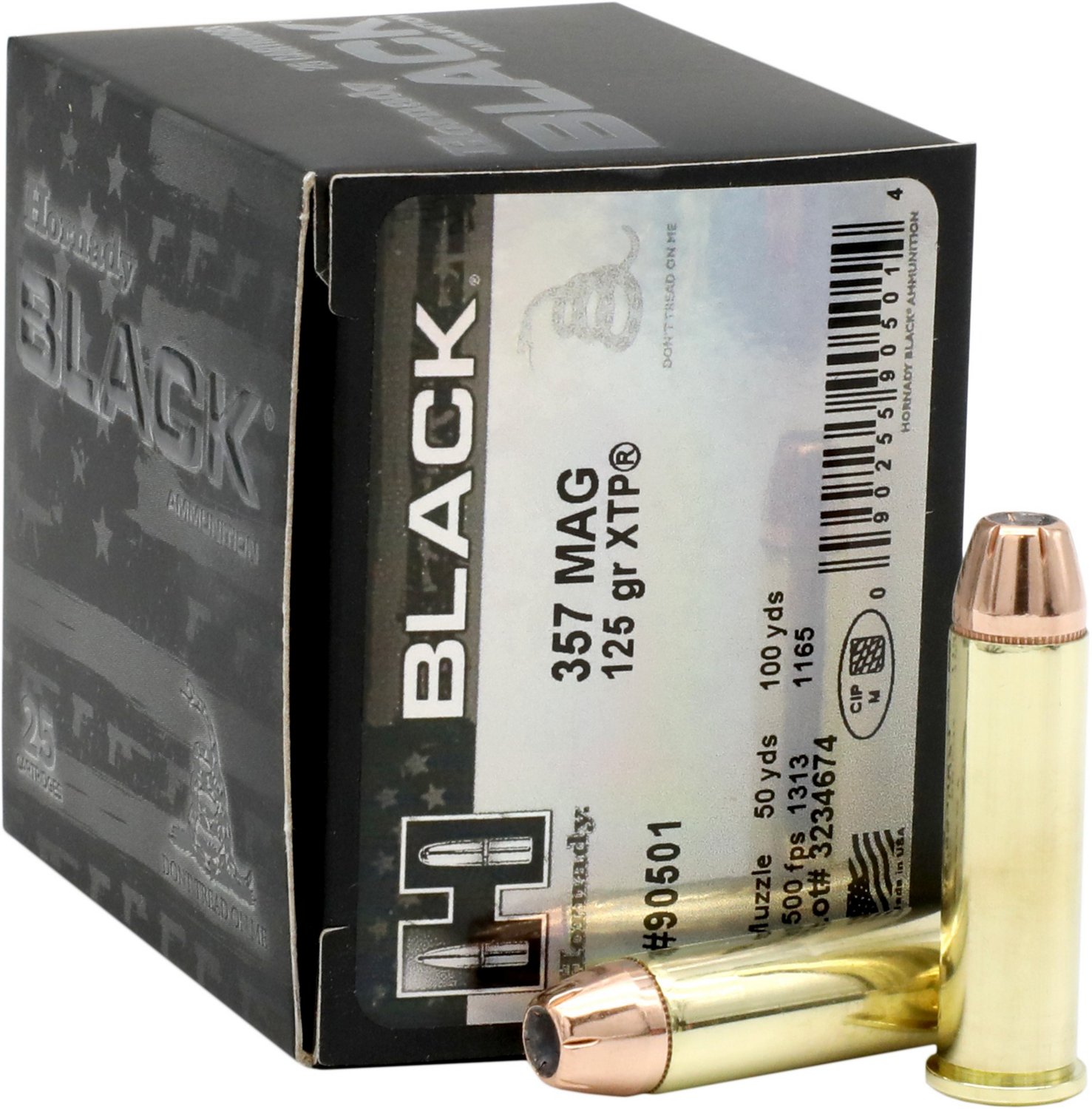 Hornady Black 125 Grain XTP Pistol Ammunition - view number 2