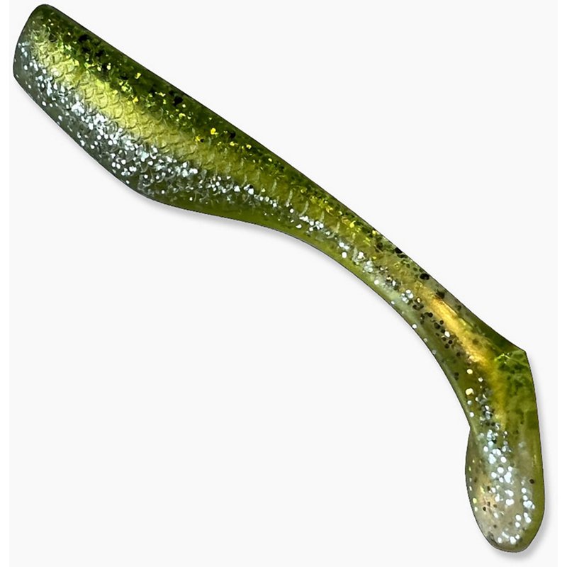 Dockside Bait & Tackle Matrix Triple Laminate 3 in Unrigged Plastic Swimbaits 8-Pack Lime Light - Salt Wtr Sft Plastic at Academy Sports