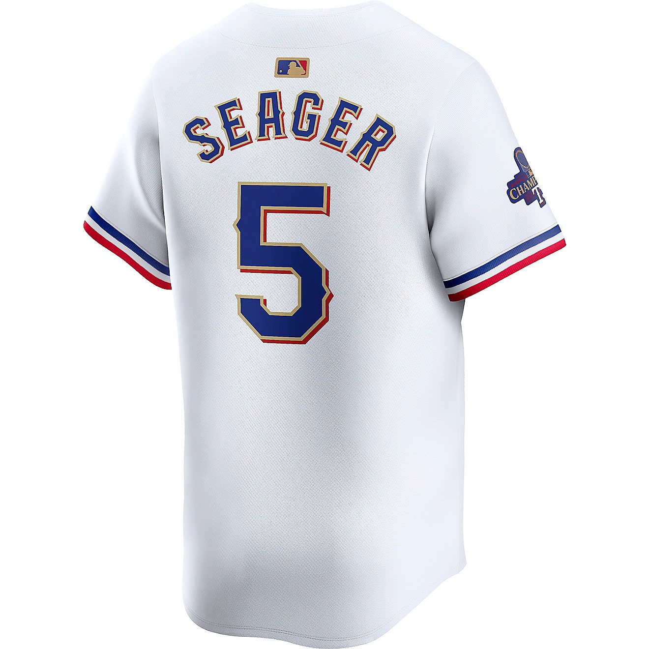 Nike Men's Rangers Seager Gold Limited Player N&N Jersey                                                                         - view number 2