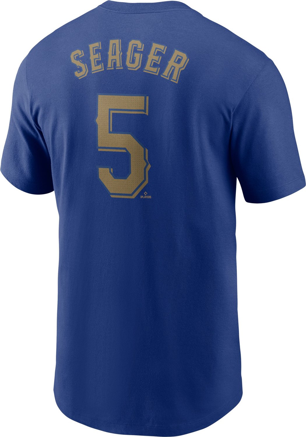 Nike Men's Rangers Seager World Series Gold Name & Number T-shirt - view number 2