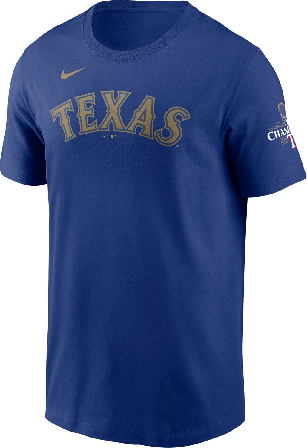 Nike Men's Rangers Seager World Series Gold Name & Number T-shirt - view number 3