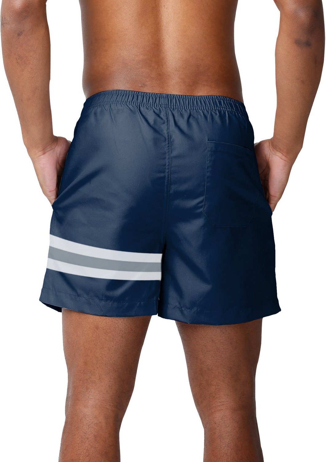 FOCO Men's Dallas Cowboys Team Stripe Swim Trunks 5.5 in                                                                         - view number 2