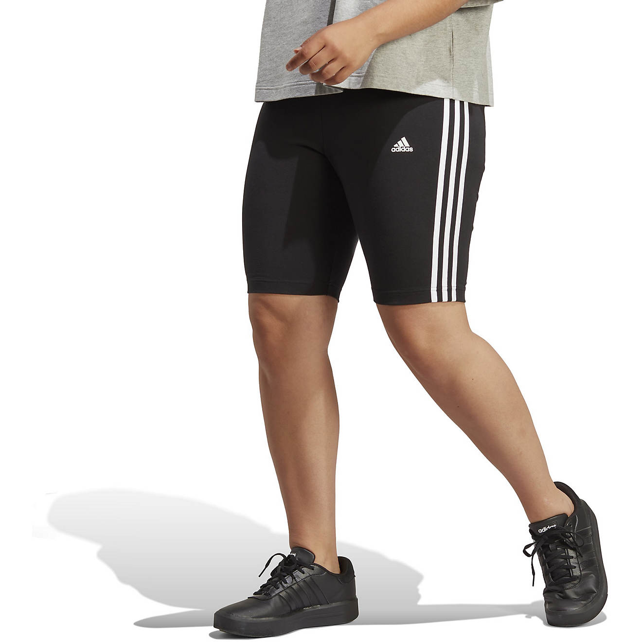 adidas Women's Essentials 3-Stripes Bike Shorts                                                                                  - view number 1