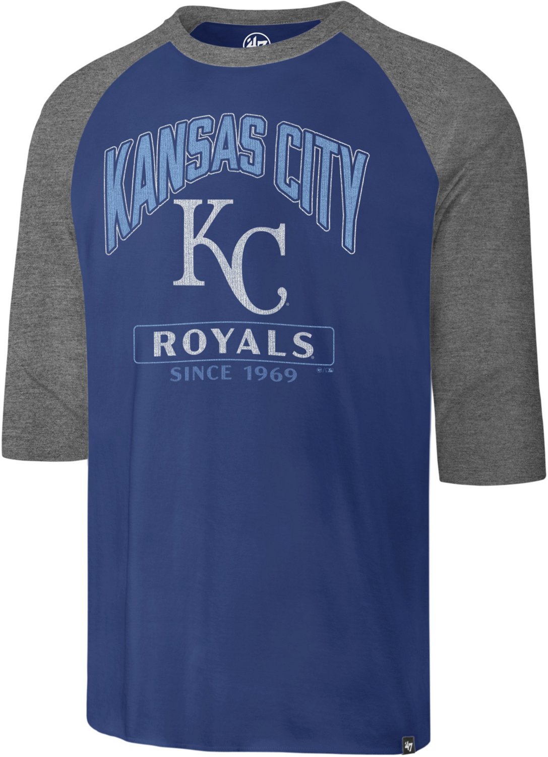 '47 Men's Kansas City Royals Tracer Franklin Raglan Short Sleeve T-shirt                                                        