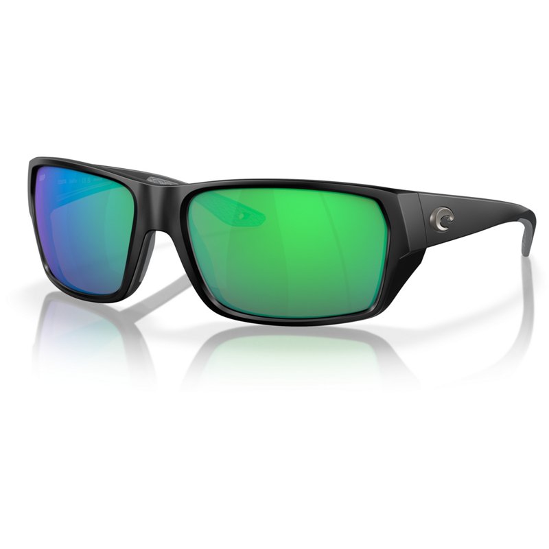 Costa Del Mar Tailfin Green Mirror Polarized Polycarbonate Rectangular Men's Sunglasses 6S9113 911307 57