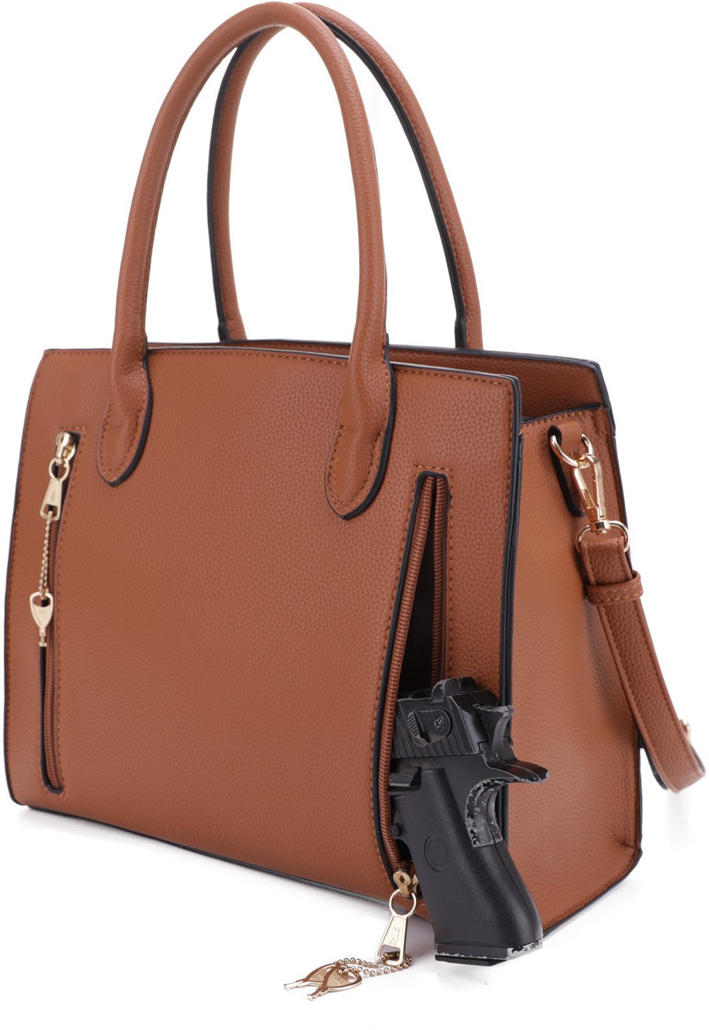 Jessie & James Evelyn Concealed Carry Lock and Key Satchel Bag - view number 3