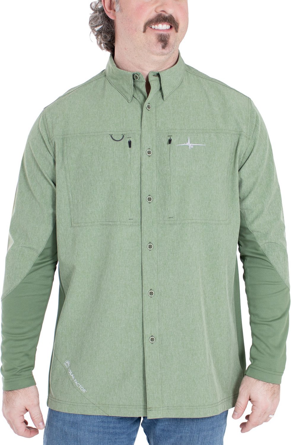 Habit Men's Shadow Series Long Sleeve Guide Fishing Shirt